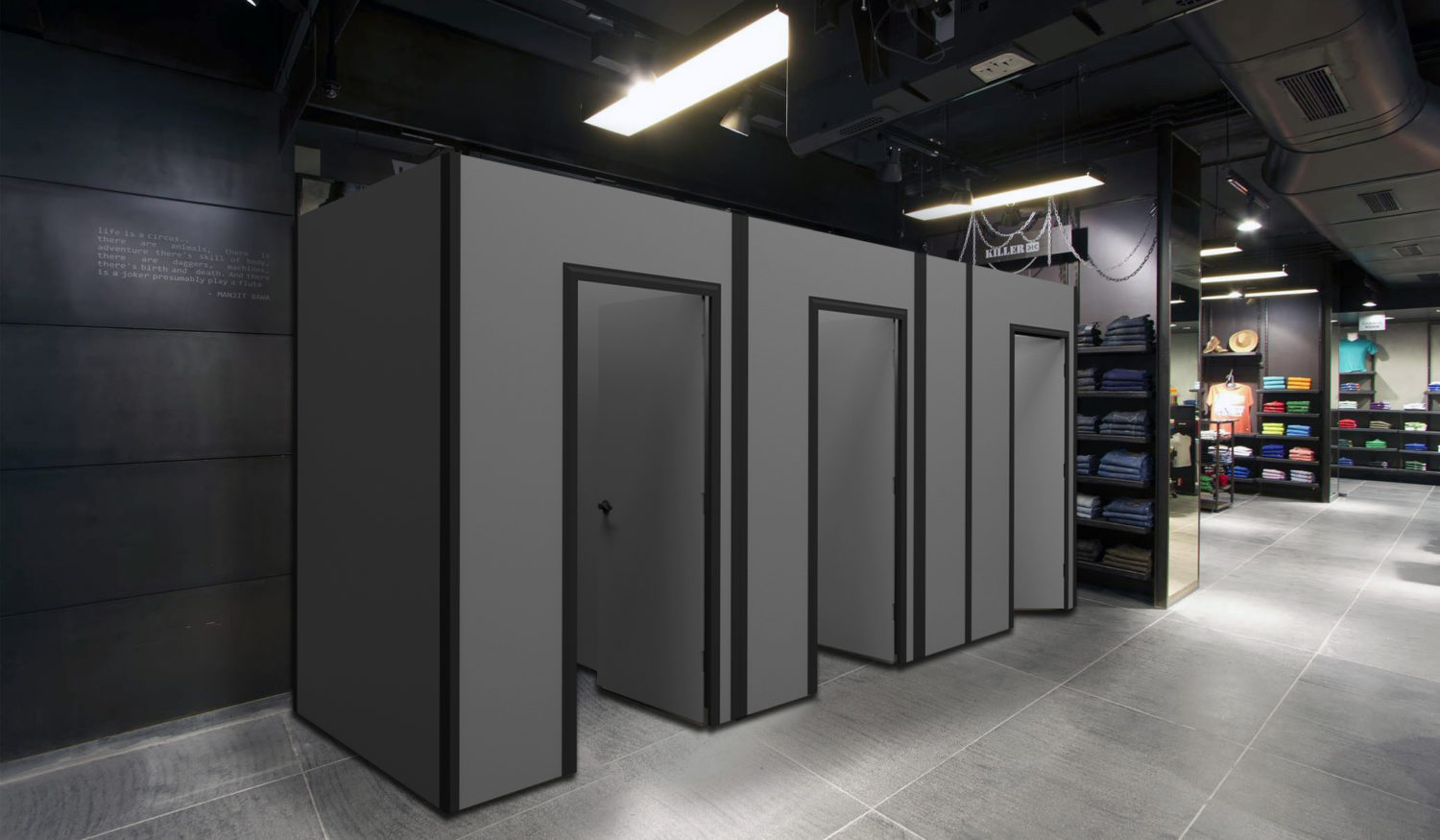 Cornerforms Fitting Rooms WALLS+FORMS