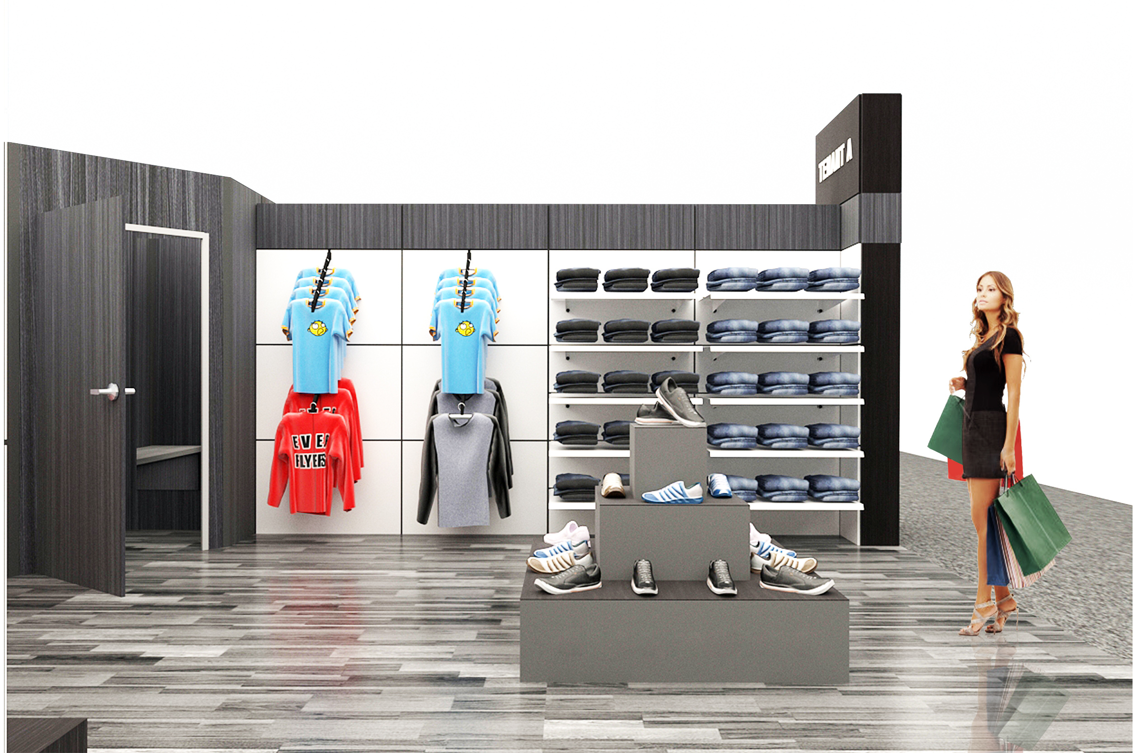 T2+ Retail Modular Display WALLS+FORMS