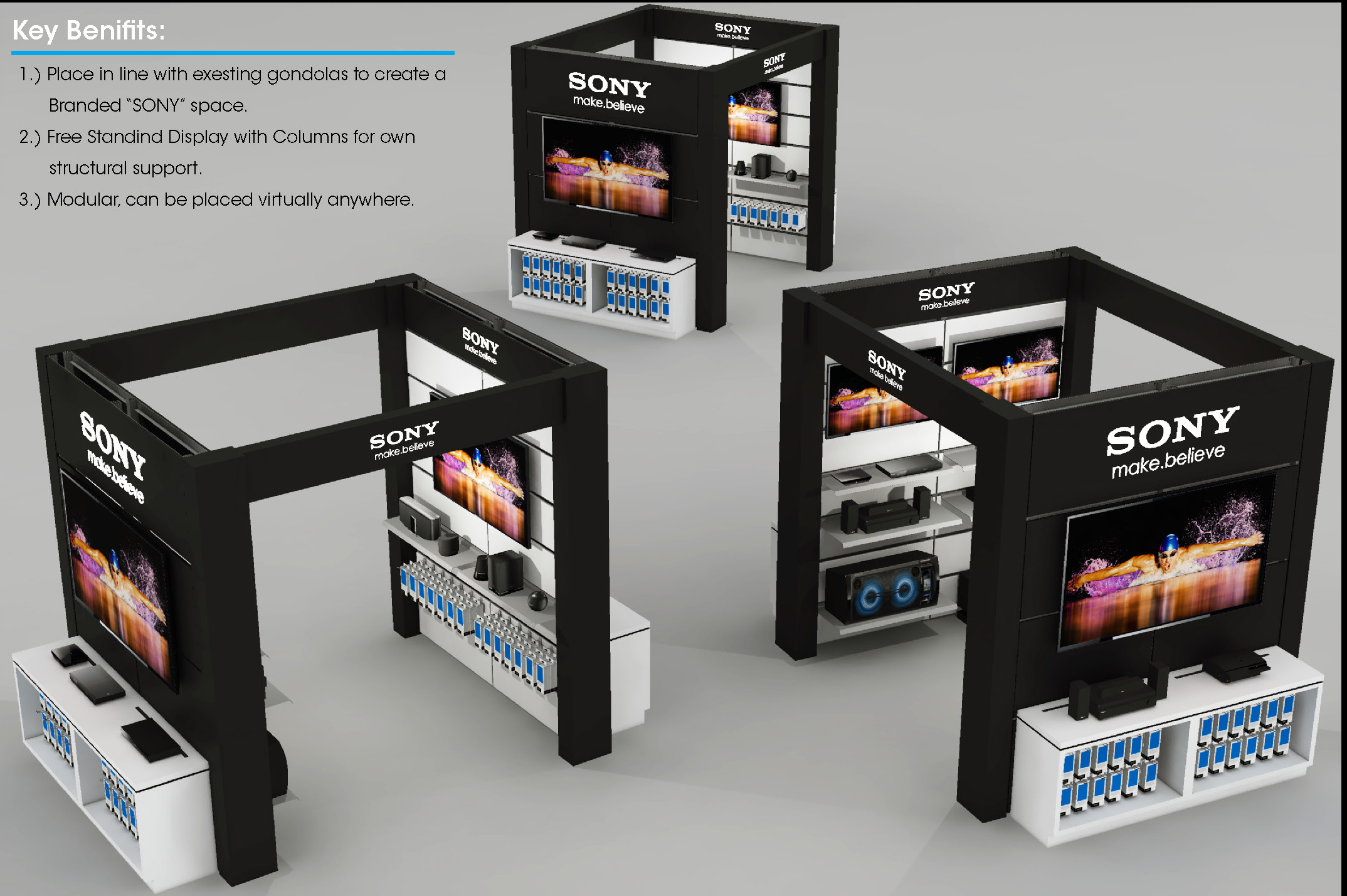 Electronics Display WALLS+FORMS