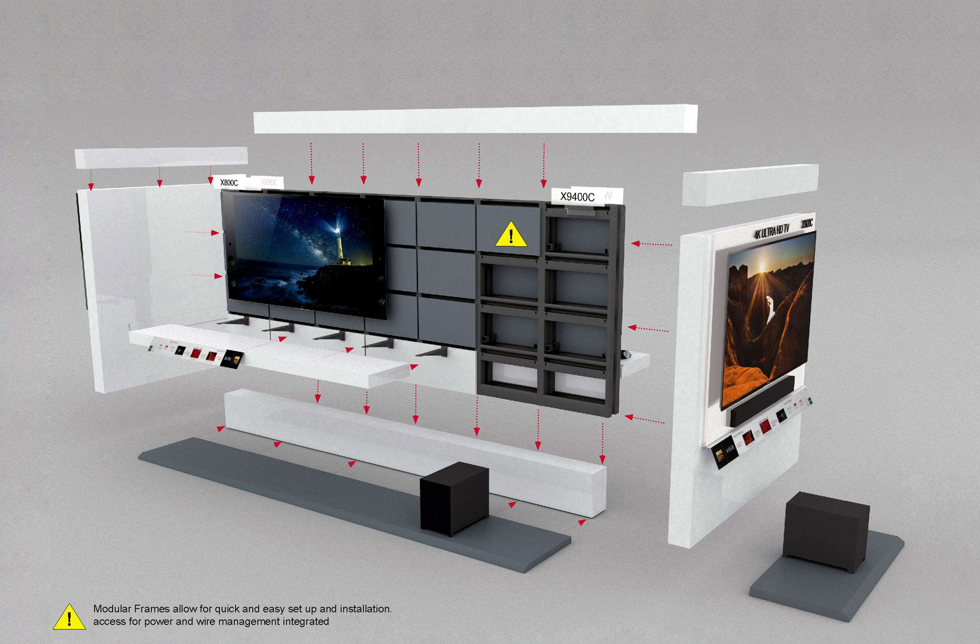 Electronics Display WALLS+FORMS
