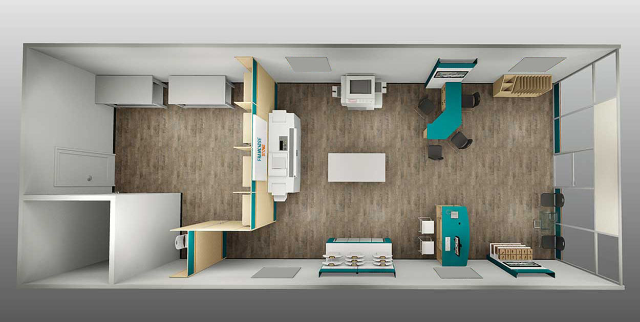 Modular Temporary Store Divider