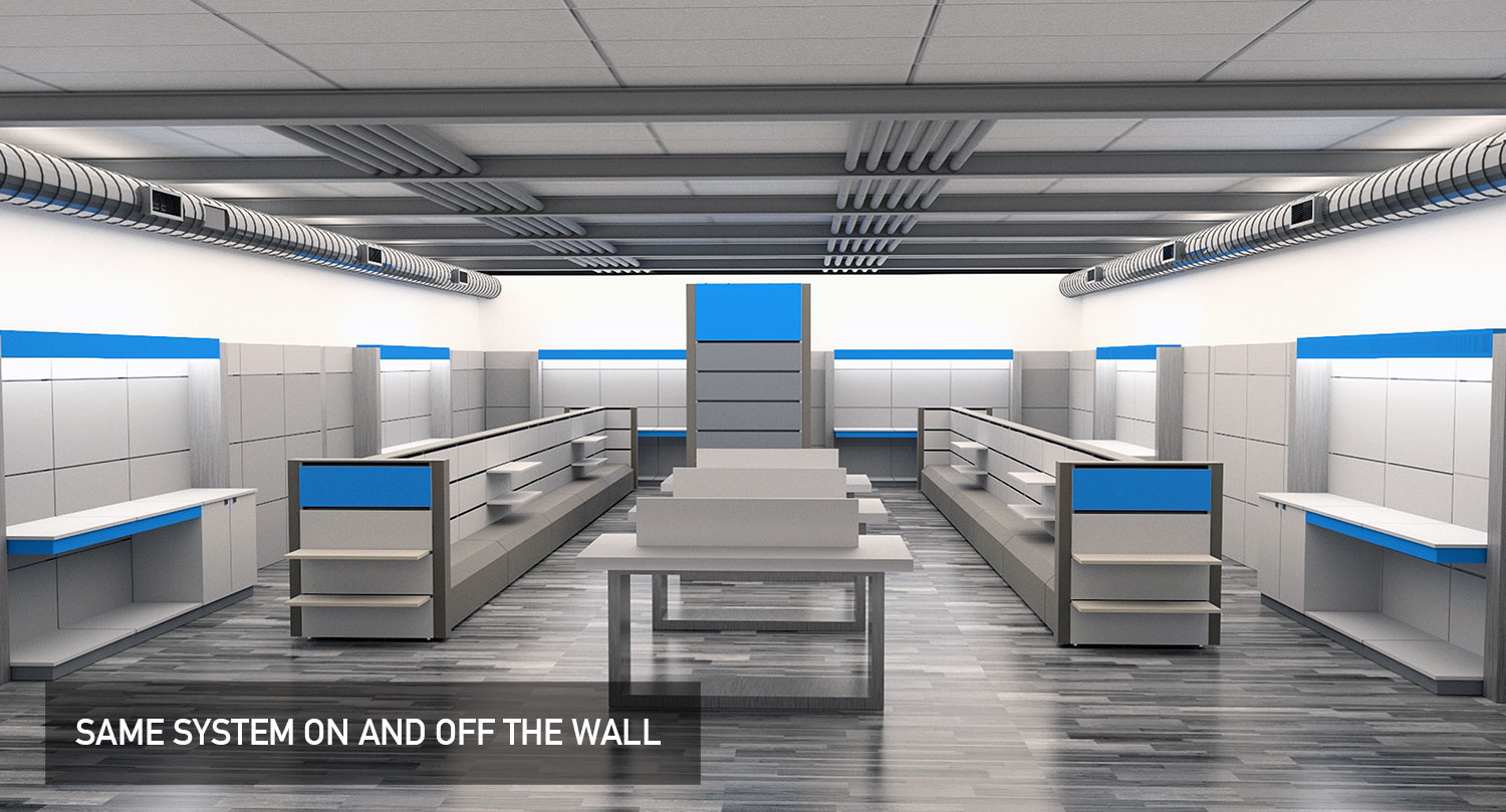 T2+ Retail Modular Display System Walls+Forms, Inc.