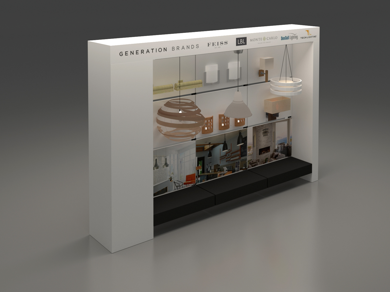 Lighting Showroom Display Fixtures