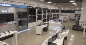 Modular TV Wall Retail Display