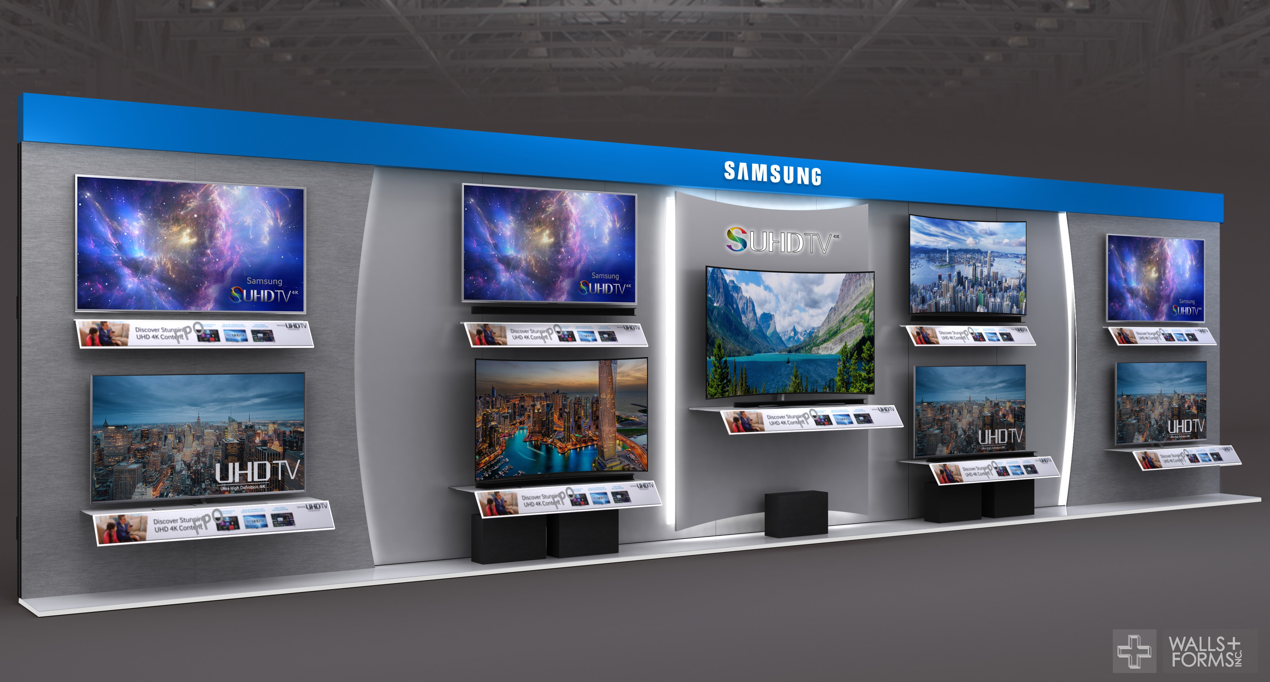 Electronics TV Display - WALLS+FORMS